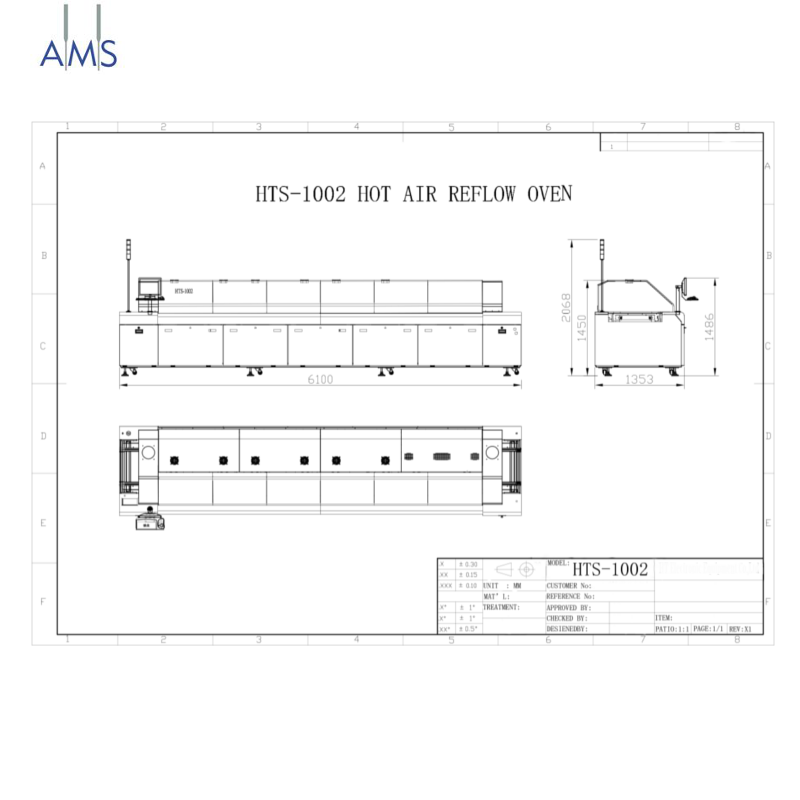 HTS1002 10 Zone Lead Free Reflow Oven - Image 5