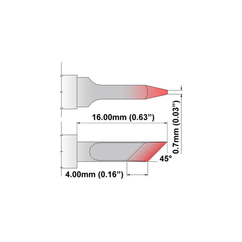 Thermaltronics K Series Tip Cartridges KxxDS035