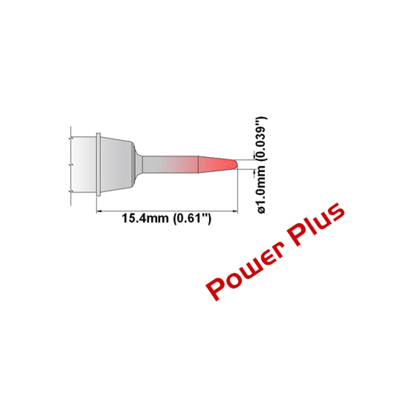 M6CS151H Thermaltronics soldering tip Conical Sharp 1.0mm