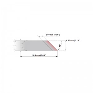 M6K100 Thermaltronics soldering tip Knife 4.83mm SMTC-0161