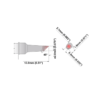 M6WV020 Thermaltronics soldering tip hoof Dent 45° 2.00mm