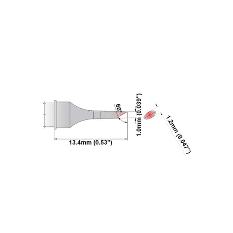 Thermaltronics P Series Soldering Tip Cartridges PxxBV010