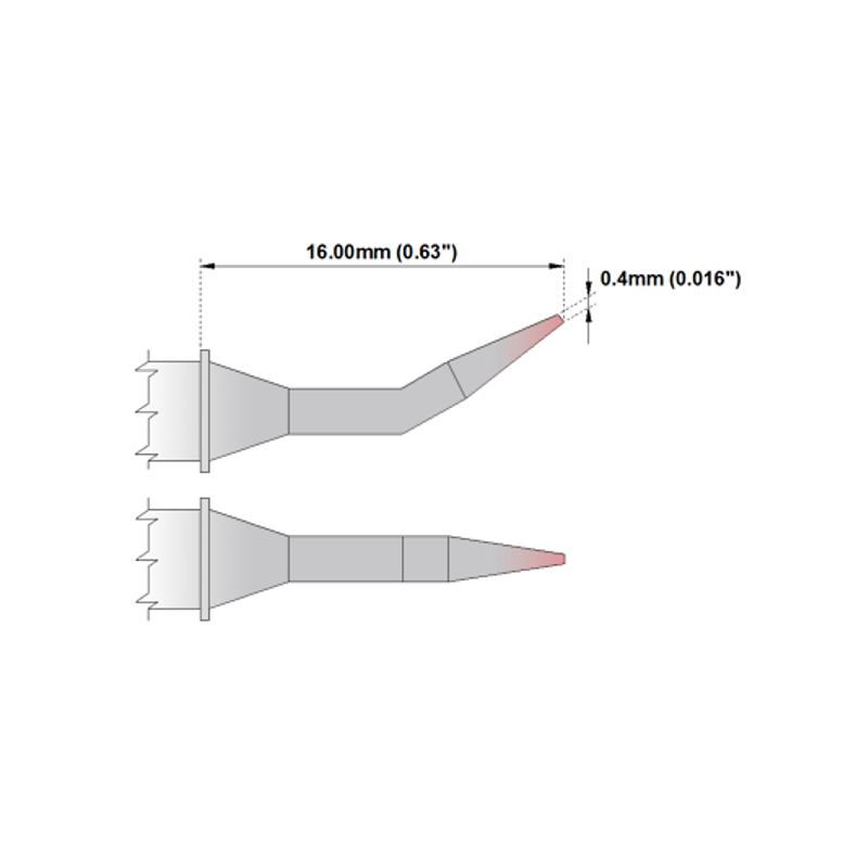 Thermaltronics MTZ Series Tweezers Tips MxxTZ004