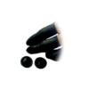 Black latex anti-static finger cots