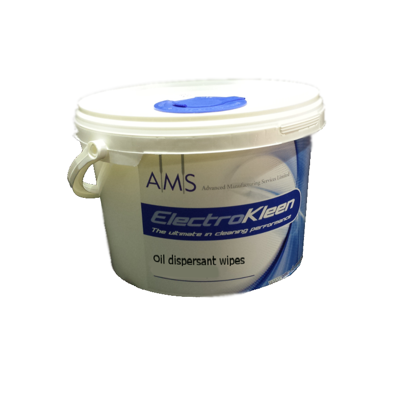 Screen and stencil wipes oil dispersant