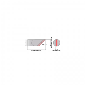 M6K047 Thermaltronics soldering tip Knife 4.70mm