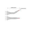 M6B325 Thermaltronics soldering tip bent sharp 30° 0.4mm STTC-040