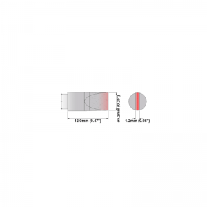 M7CH052 Thermaltronics soldering tip chisel 30° 5.20mm