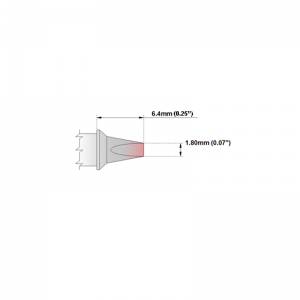 M7CP201 Thermaltronics soldering tip Chisel 30° 1.80mm STTC-137P
