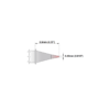 M8CP302 Thermaltronics soldering tip conical 0.4mm STTC-845P