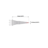 M7C300 Thermaltronics soldering tip Conical 0.4mm STTC-145