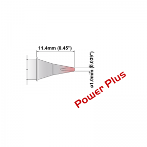 M7CH178H Thermaltronics soldering tip Chisel 30° 1.0mm power plus