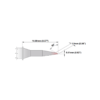 M7LR400 Thermaltronics soldering tip Bevel 60° Long Reach 1.0mm STTC-146