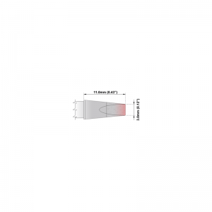 M8CH030 Thermaltronics soldering tip Chisel 30° 3mm