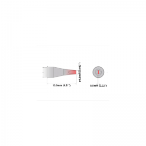 M6CH016 Thermaltronics soldering tip Chisel 30° 1.60mm