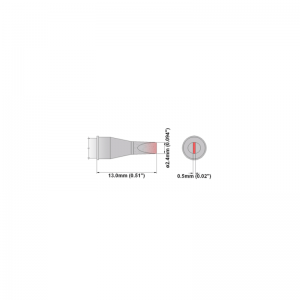 M8CH024 Thermaltronics soldering tip Chisel 30° 2.40mm