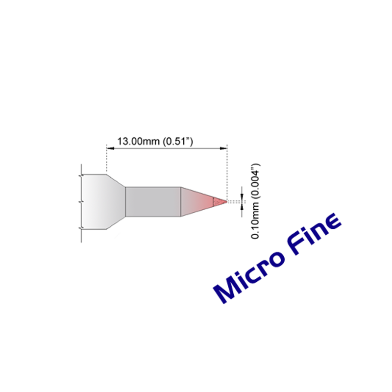 S60C001 Thermaltronics Soldering Tip Conical 0.10mm