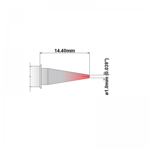 S60CP010 Thermaltronics Soldering Tip Conical Sharp 1.0mm SSC-606A
