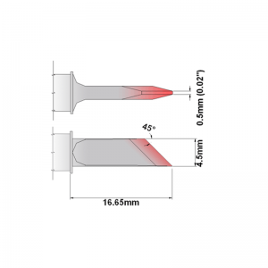 S60DS045 Thermaltronics Soldering Tip Knife 4.50mm SSC-661A