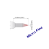 S75C001 Thermaltronics Soldering Tip Conical 0.10mm