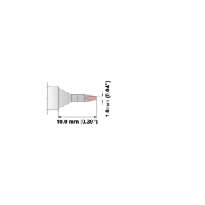 S75CH010A Thermaltronics Soldering Tip Chisel 30° 1.0mm