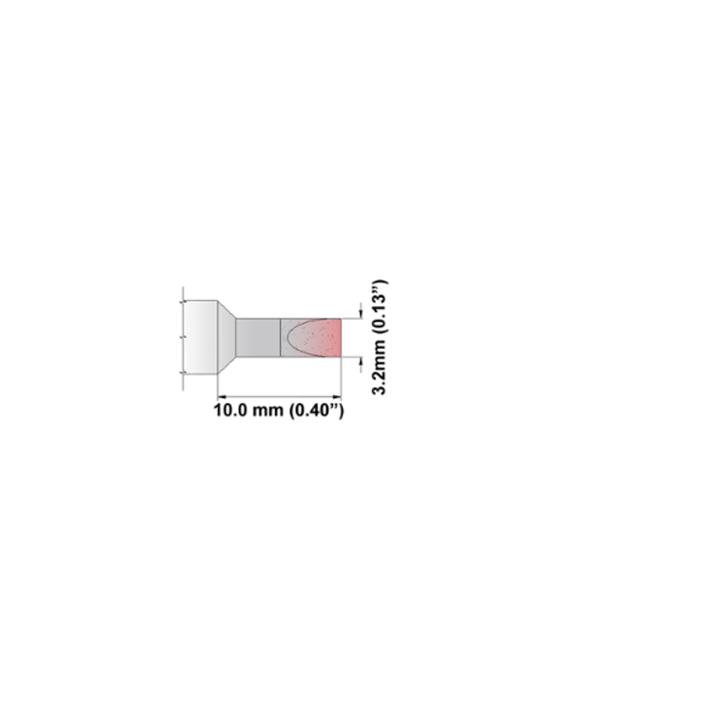 S75CH032A Thermaltronics Soldering Tip Chisel 30° 3.20mm