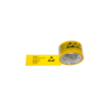 StaticTec PVC Packing Tape, 50mm x 33mtr, yellow with black text, English
