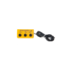 StaticTec Earth Bonding Point Bar L-shape, with 3x4mm banana sockets, R 1-MOhm