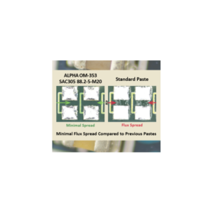 Alpha OM353 minimal flux spread solder paste