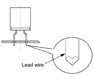 V Cut insertion